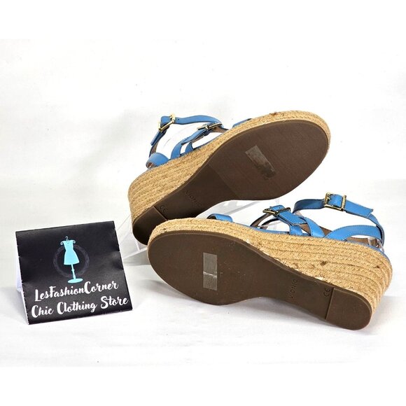 NWOB Vionic Women's Sabina Blue Strappy Wedge Espadrille Sandals Sz 8 037 - Picture 9 of 16